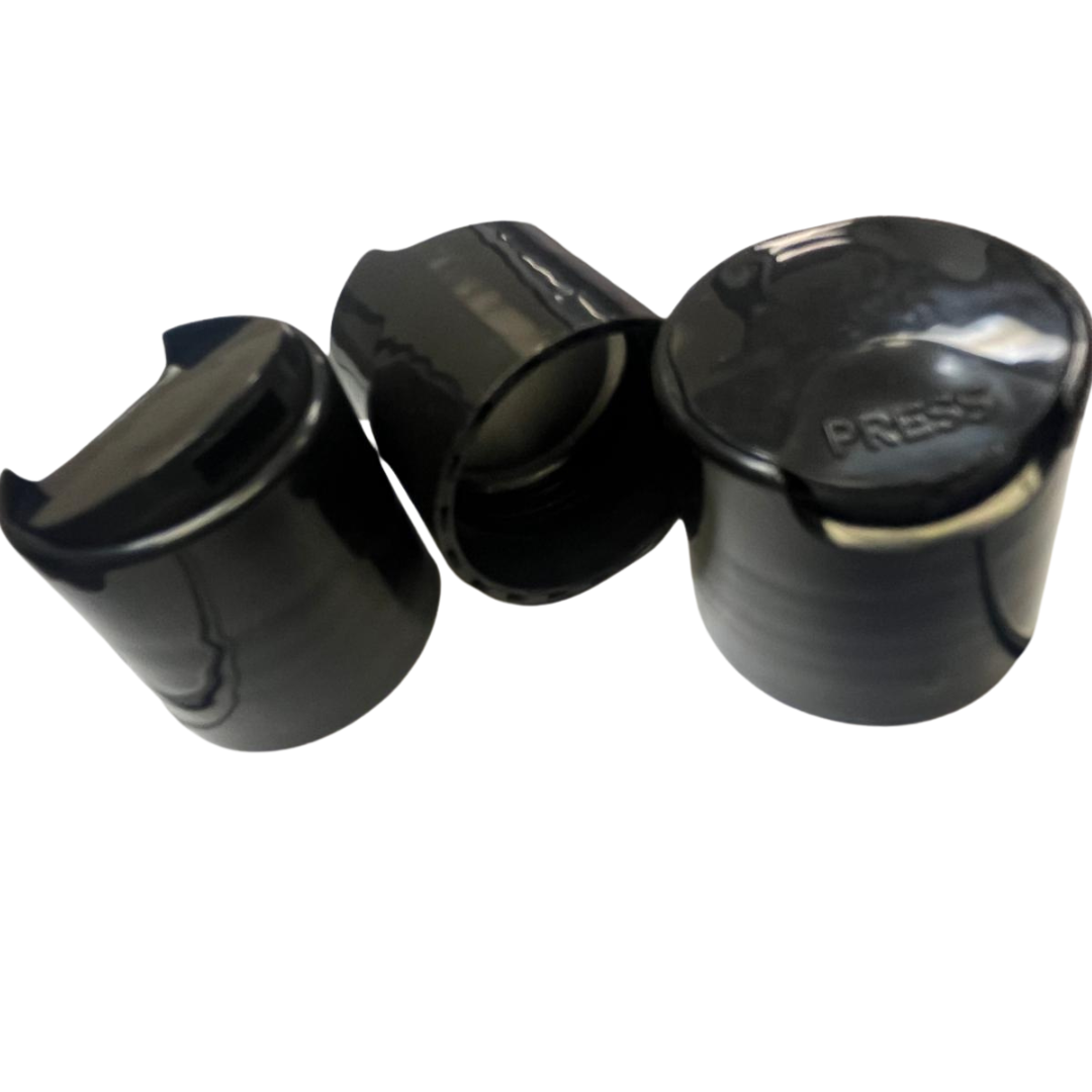 Multiuse Black Dispensing Disc Cap (24-410)- Ideal for 250 ml/360 ml/500 ml Bottle
