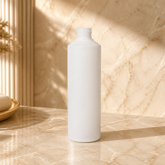 250 ml Natural HDPE (White) Cylinder Bottle (24-410)