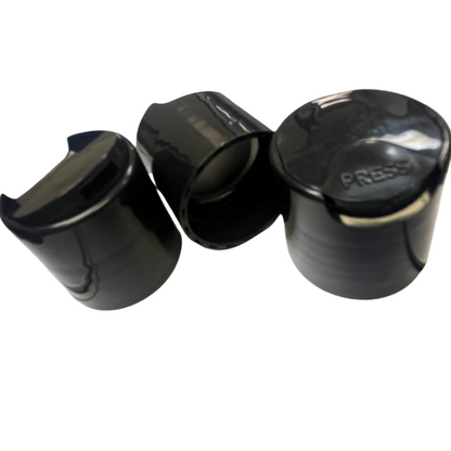 Multiuse Black Dispensing Disc Cap (24-410)- Ideal for 250 ml/360 ml/500 ml Bottle