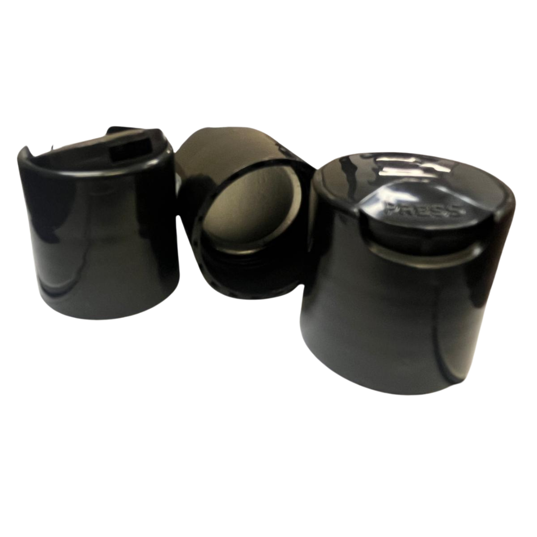 Multiuse Black Dispensing Disc Cap (24-410)- Ideal for 250 ml/360 ml/500 ml Bottle