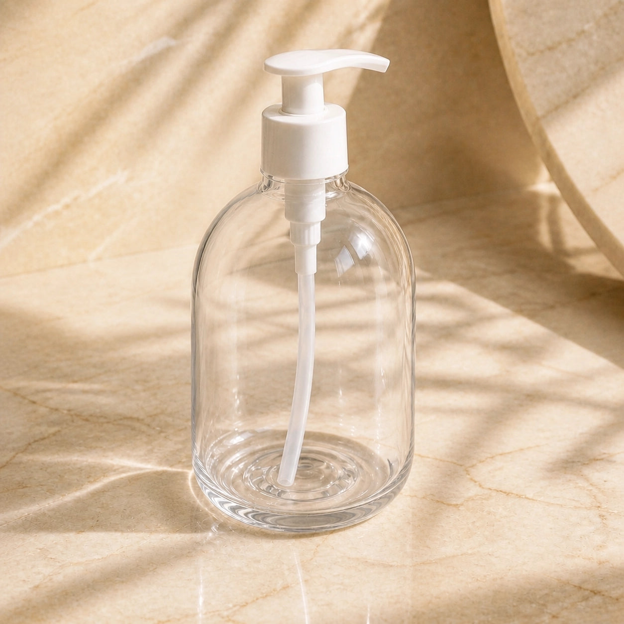500 ml Clear Plastic Bottle (Hand- Wash Essential) with Pump Dispenser