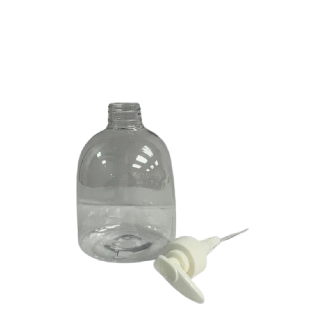 500 ml Clear Plastic Bottle (Hand- Wash Essential) with Pump Dispenser