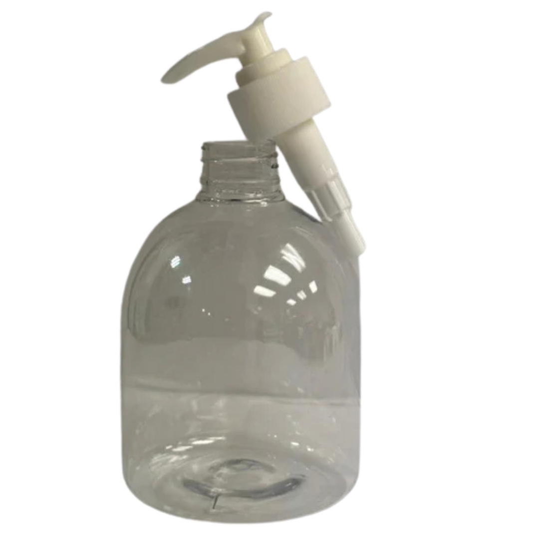 500 ml Clear Plastic Bottle (Hand- Wash Essential) with Pump Dispenser