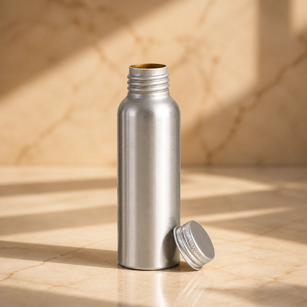 80 ml Aluminum Bottles with Lined Aluminum Caps