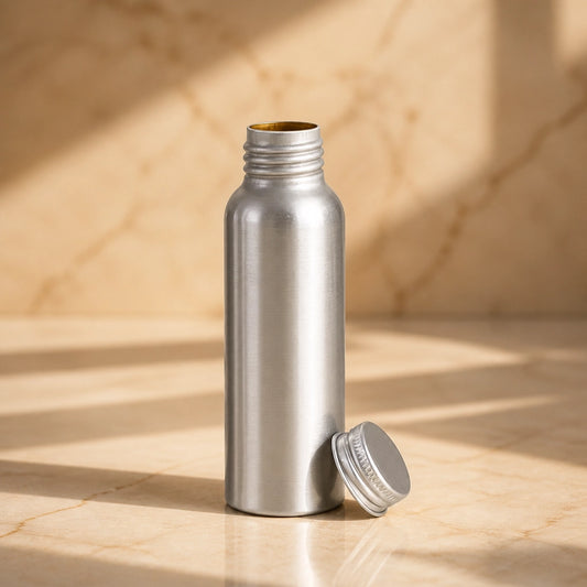 80 ml Aluminum Bottles with Lined Aluminum Caps